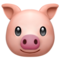 Pig Face emoji on Apple